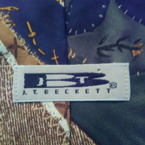 J. T. Beckett Silk Mens Necktie - Picture 5 of 5